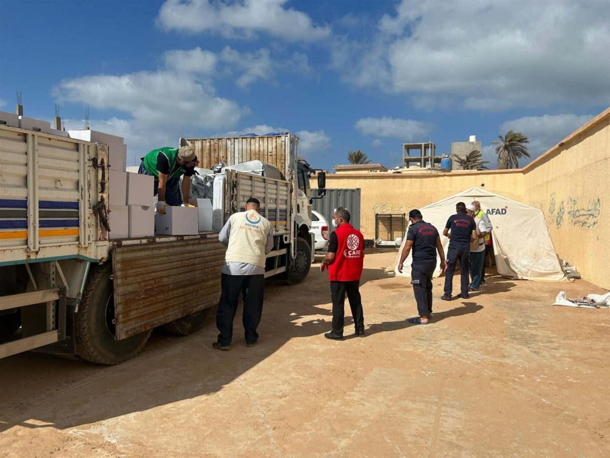Libya’da arama kurtarma çalışmaları sürüyor
