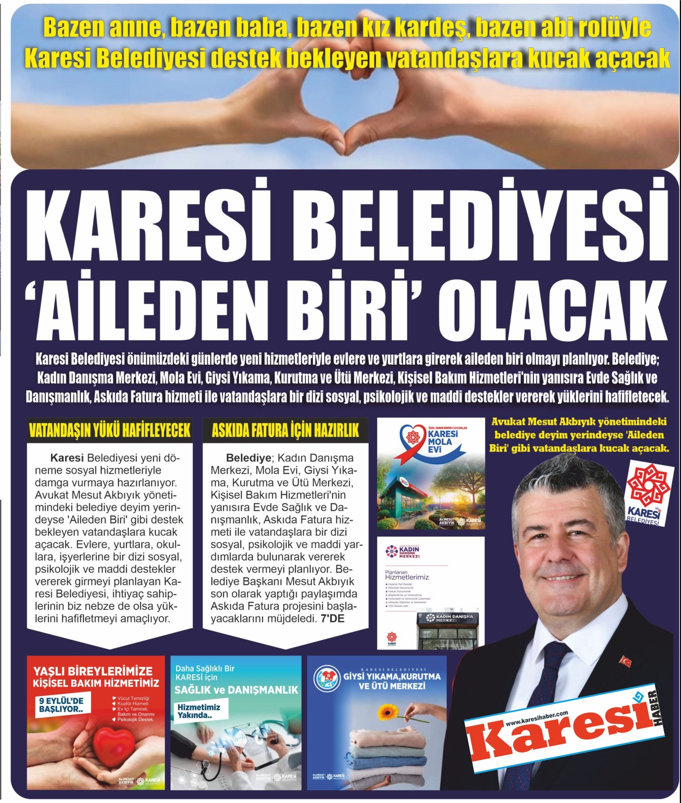 Karesi Belediyesi 'Aileden Biri' olacak