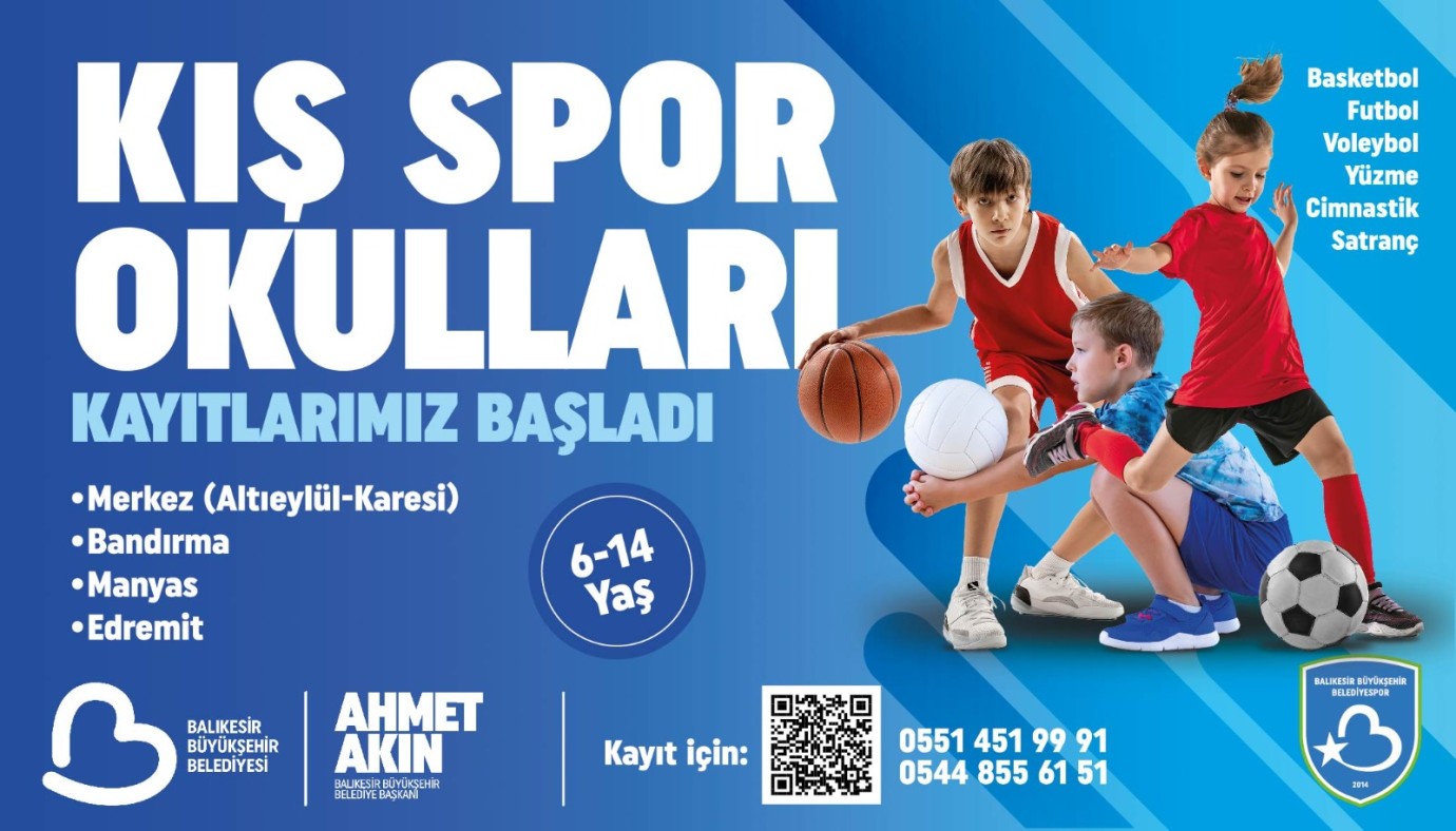 Kış Spor Okulları minik yetenekleri bekliyor