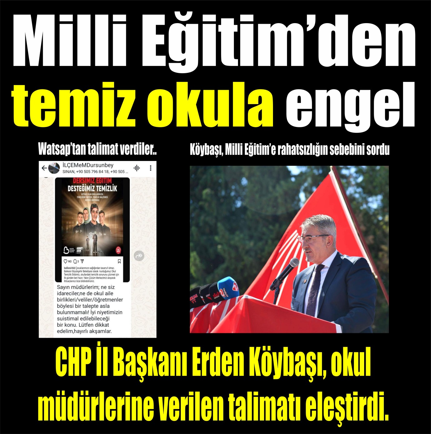 CHP’li Köybaşı, “Büyükşehirden asla taleple bulunmayın” talimatını eleştirdi