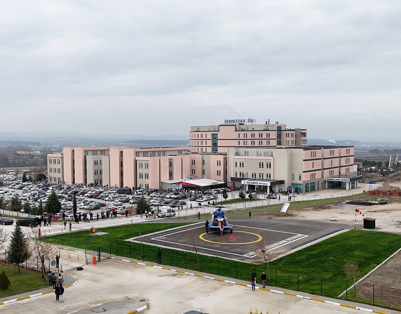 BAÜN Hastanesinde Heliport Acil İniş Alanı Hizmete Girdi