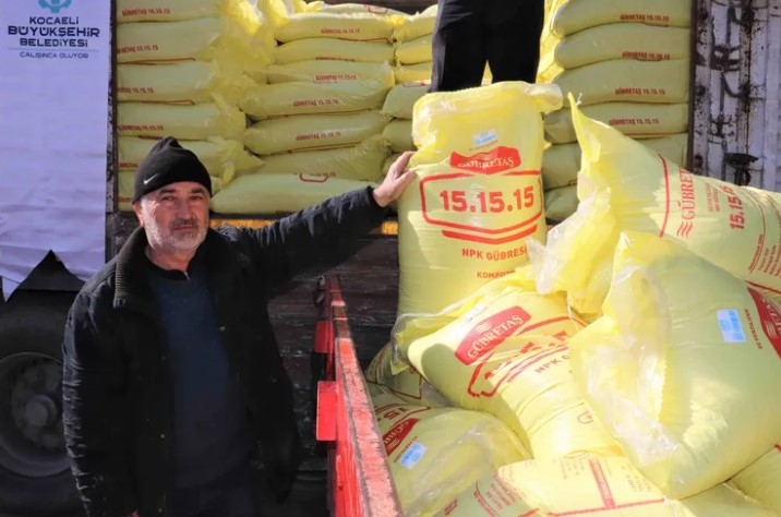 Kocaeli’de Üreticiye Yüzde 50 Hibeli Gübre Desteği