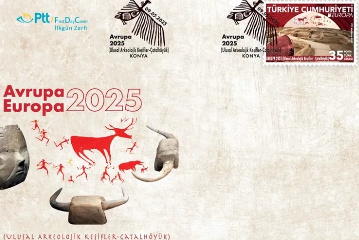 PTT’den ‘Çatalhöyük’ Temalı Avrupa 2025 Anma Pulu