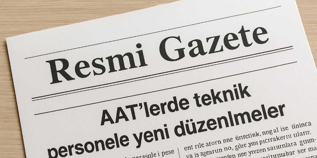 AAT'lerde teknik personele yeni düzenlemeler