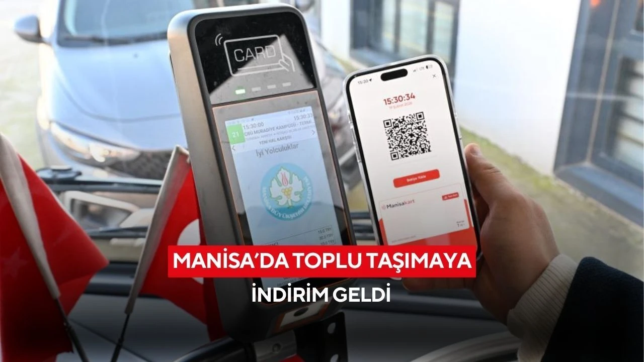 Manisa’da Toplu Taşıma Ücretlerine Yeni İndirim