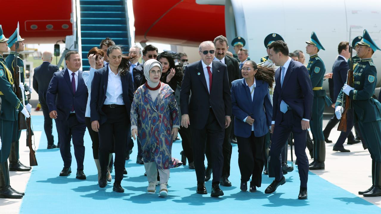 Erdoğan, Türk Devletleri Teşkilatı Gayriresmi Zirvesi İçin Türkistan’da