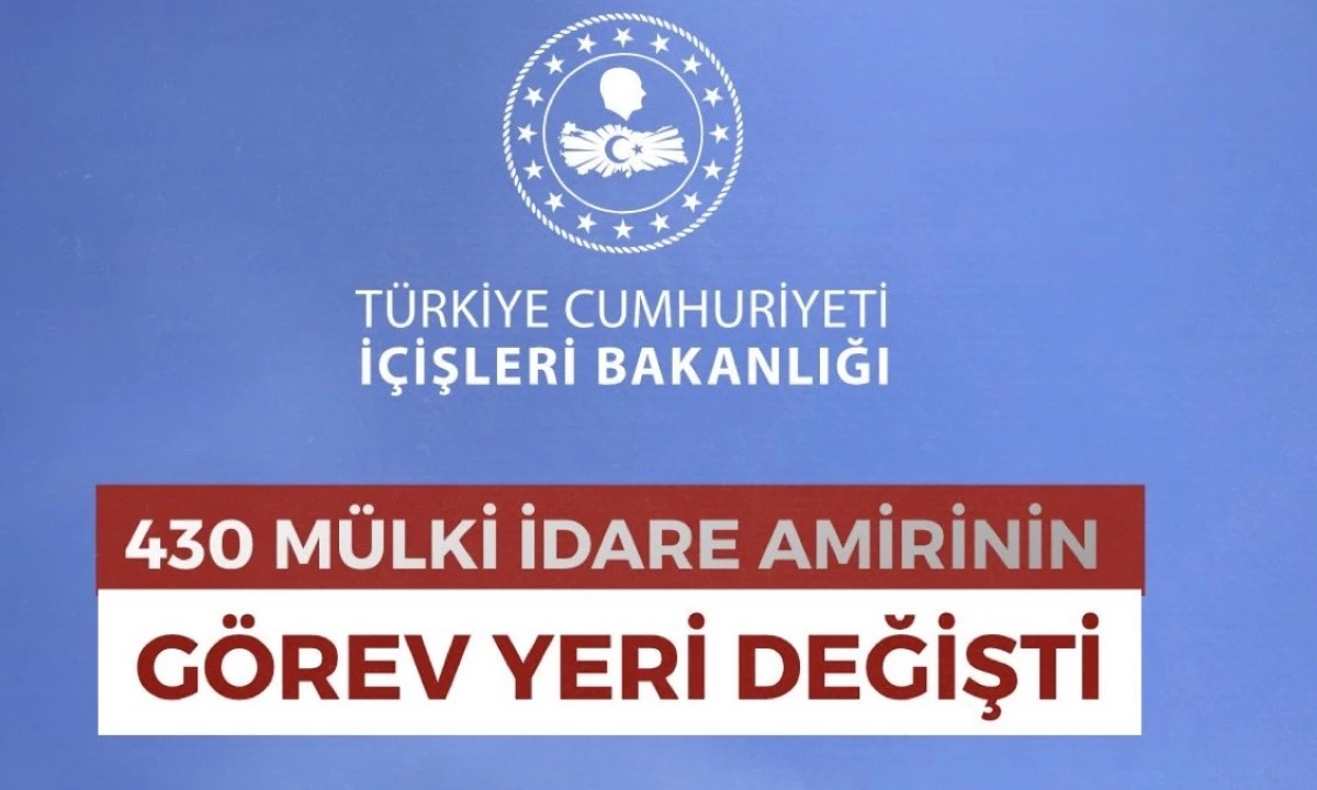 Mülki İdare Amirleri Kararnamesi Yayımlandı