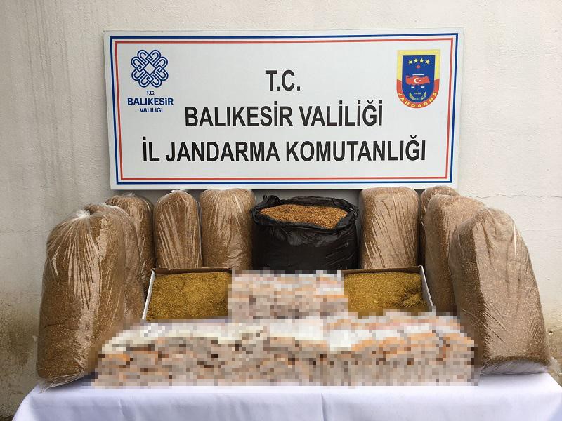 Jandarmadan kaçak tütün operasyonu