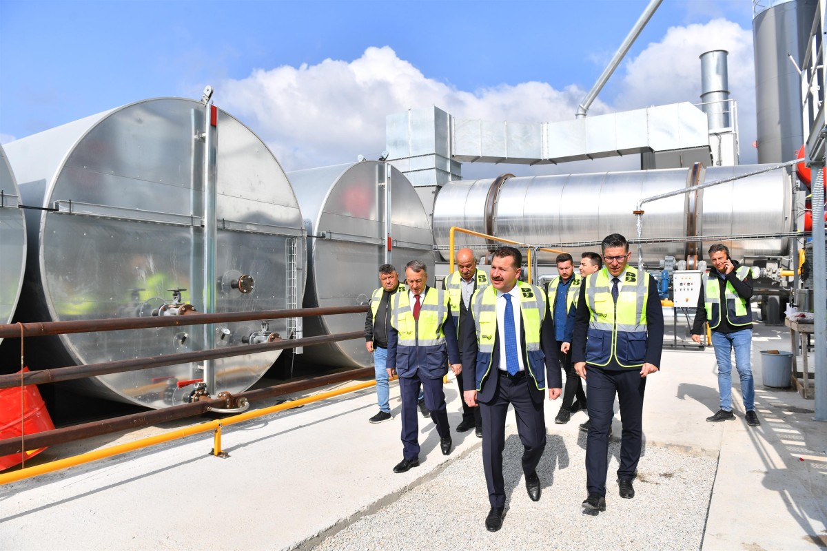 Büyükşehir’den yeni asfalt üretim tesisi